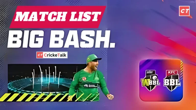 BBL 14 Match List Hindi Big Bash League 2024-25 Match List