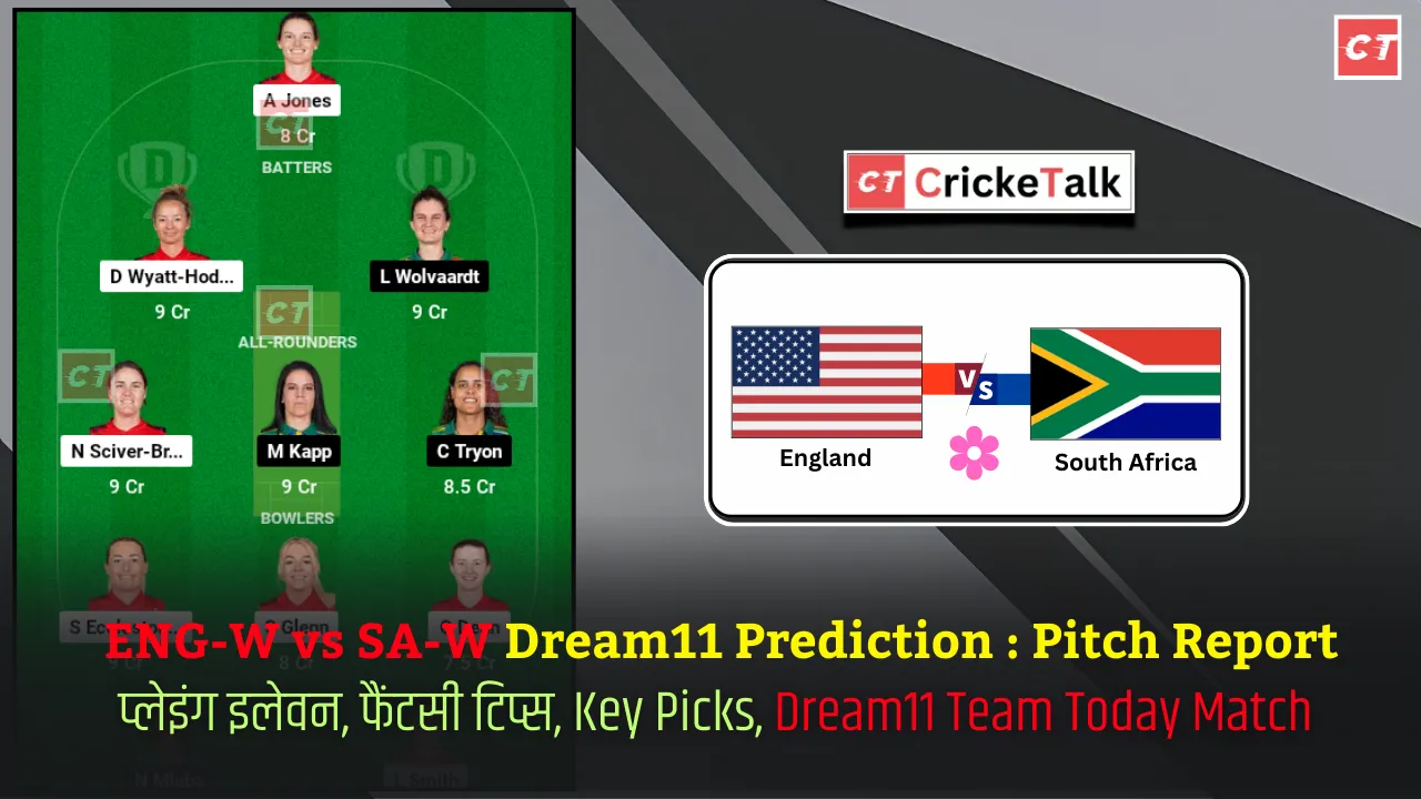 ENG-W vs SA-W Dream11 Prediction Pitch Report, SA-W vs ENG-W,