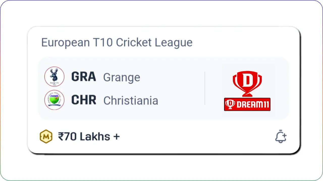GRA vs CHR Dream11 Prediction in Hindi